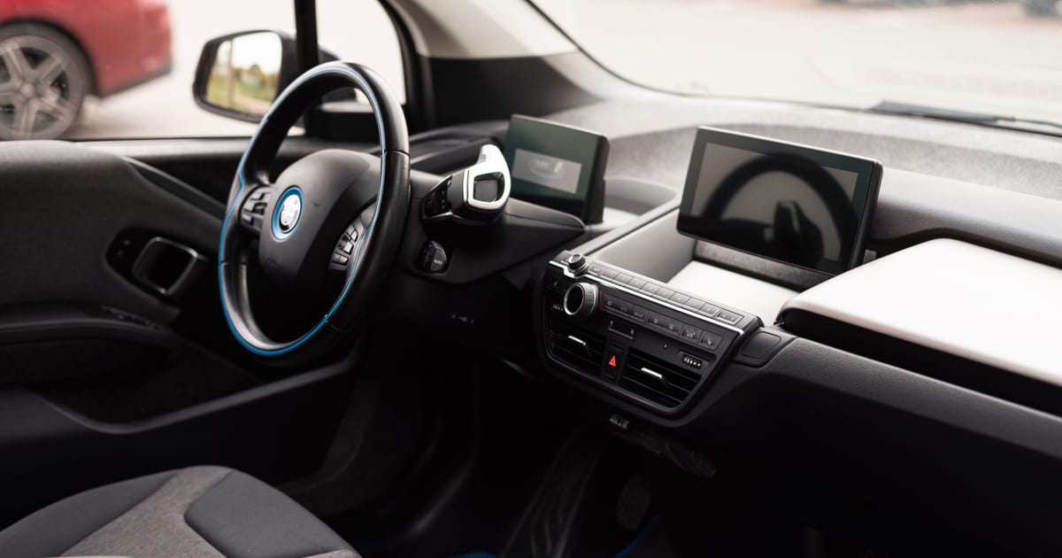 Moderne elektrische auto